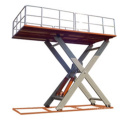 Heavy duty automatically scissor platform lift fixed hydraulic scissor platform lift